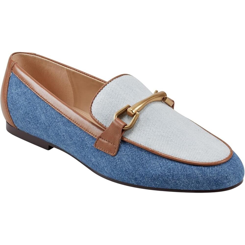 Marc Fisher LTD Bleek Denim Loafer Flats Size 6M NWOT - Picture 2 of 11